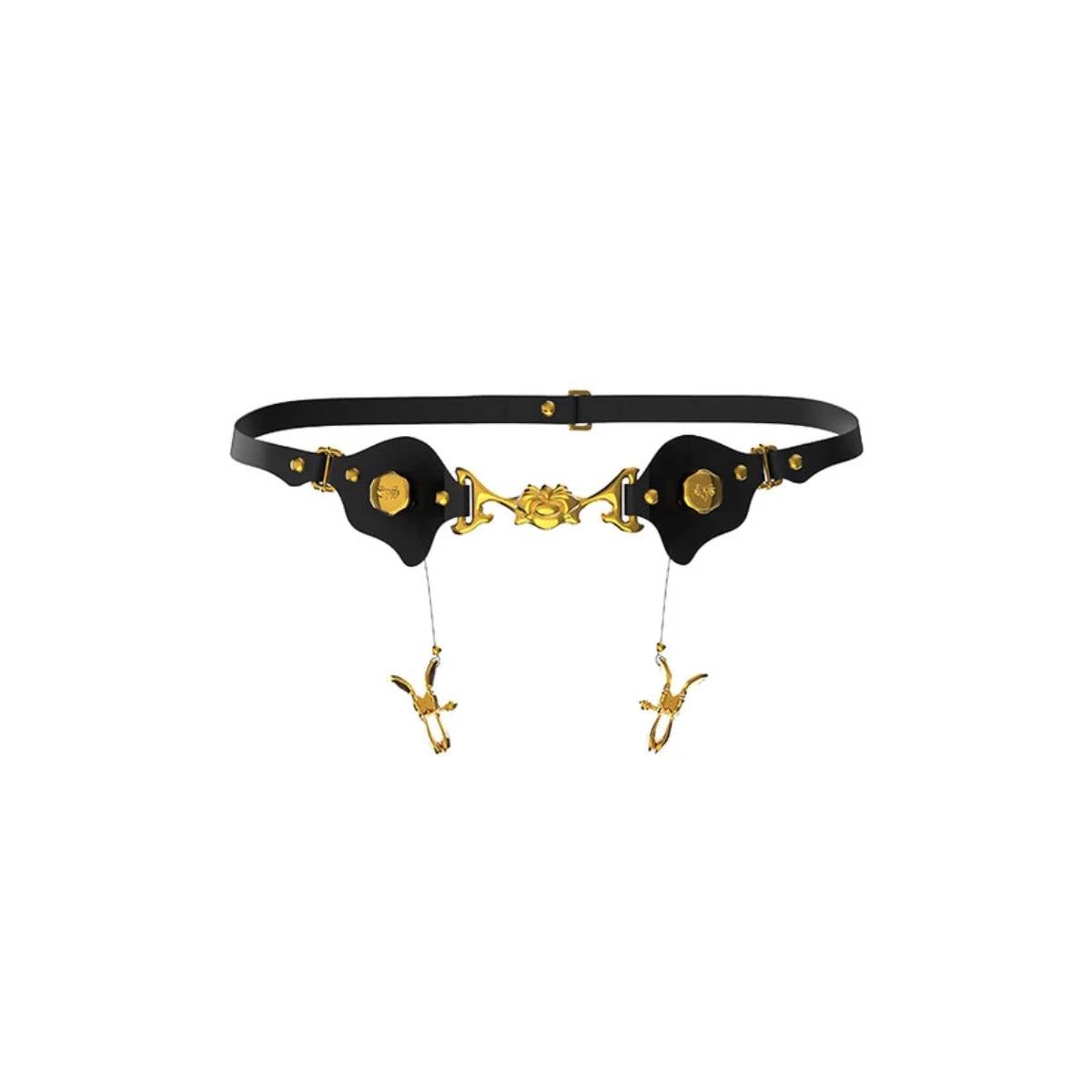 Pas Mystic Bond Collection - Belt With Labia Extender Clamps UPKO