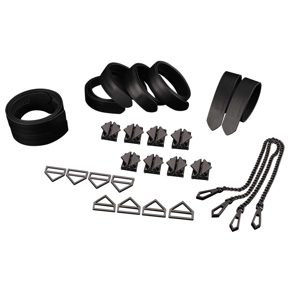 Zestaw Do Krępowania 8-Bondage-Straps Restraint Set Black LOCKINK