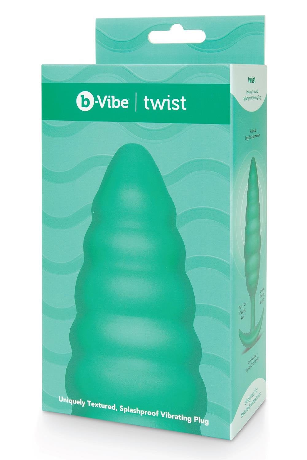 Korek analny Twist Texture Plug Green b-Vibe