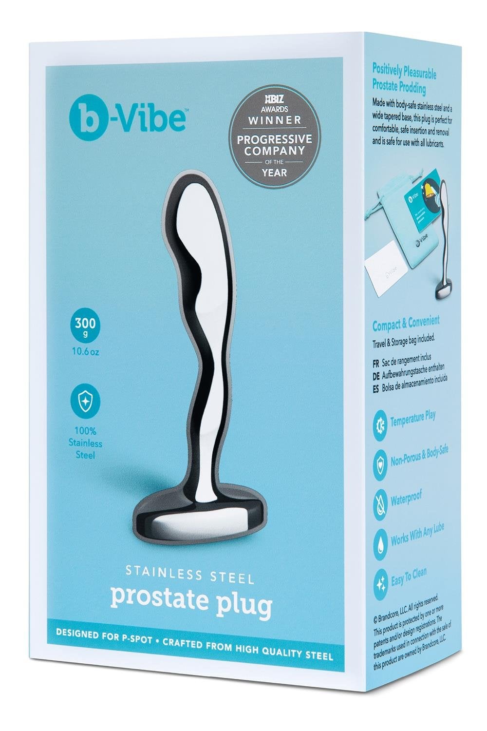 Masażer prostaty Stainless Steel Prostate Plug b-Vibe