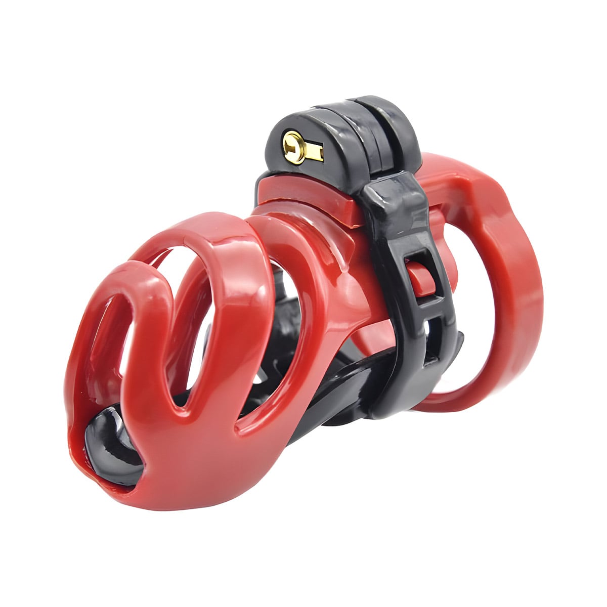 Klatka na penisa Cyborg Chastity Cage Black | Red Brutus