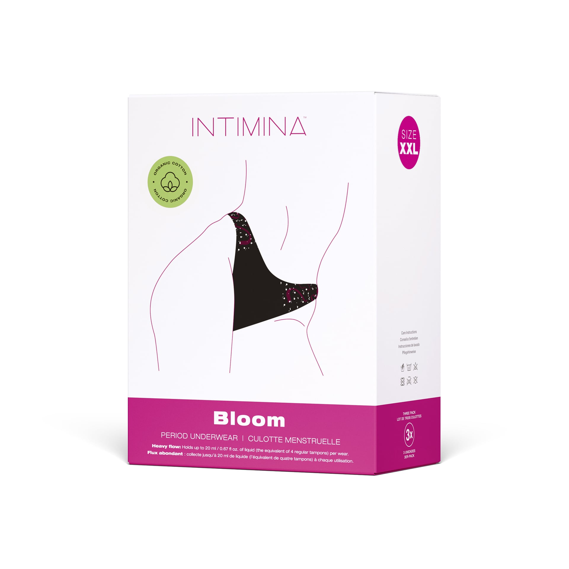 3Pak Bielizna Menstruacyjna Bloom Menstrual Panties Xxl Intimina