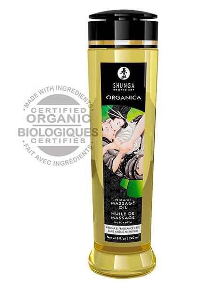 Shunga massage oil organica aroma & fragrance free