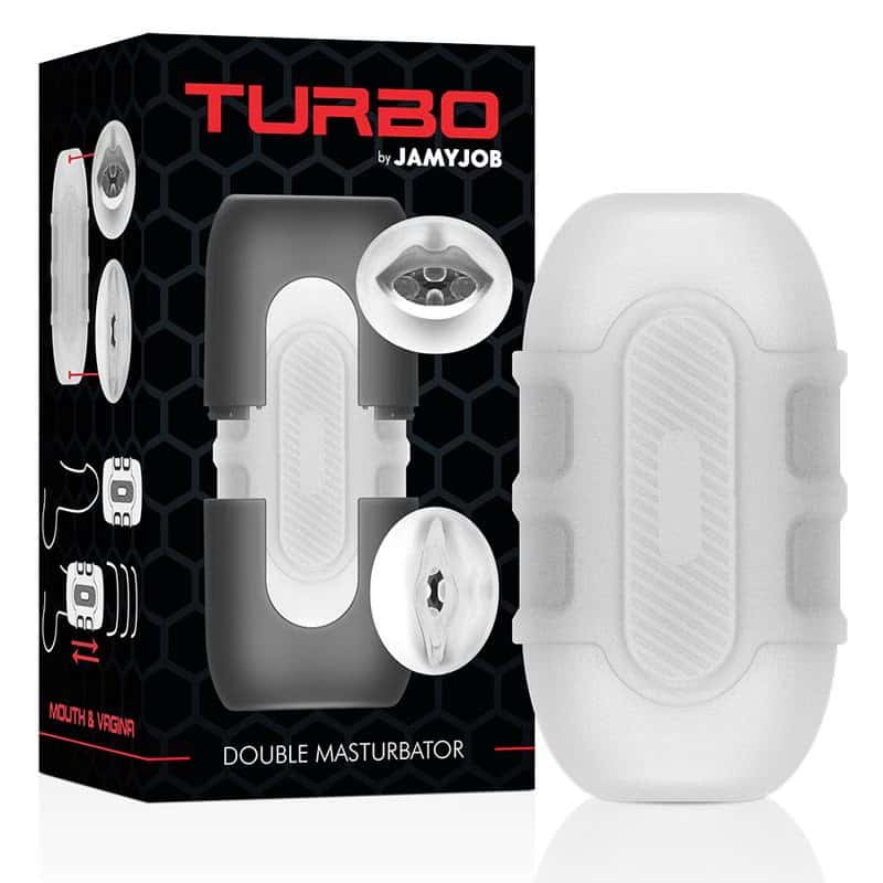 Мастурбатор, подвійний, текстурований — JAMYJOB Turbo